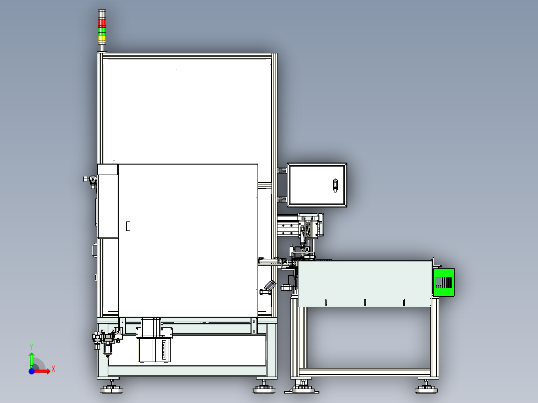 自动装压机前视图