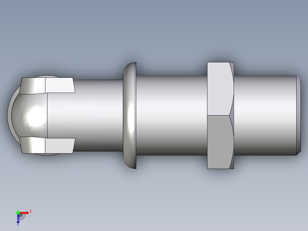 卡套式工业通用硬管接头EO_Bulkhead_elbow_WSV10SOMDCF俯视图