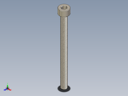 Screw_DIN_912_M4x50F_A2.STEP公制内六角螺钉