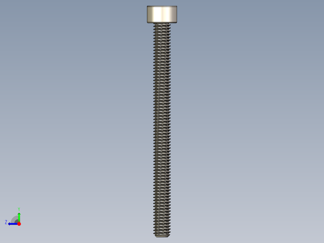Screw_DIN_912_M4x50F_A2.STEP公制内六角螺钉右视图