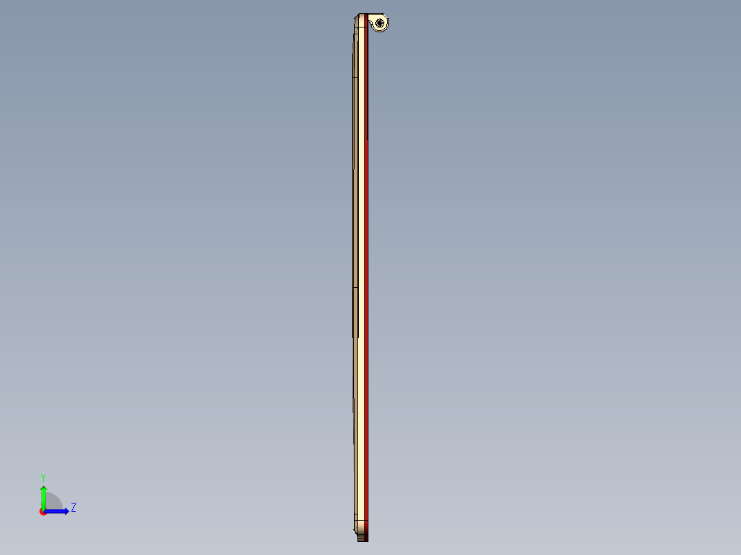 小尺寸电脑精铣内腔程序模型左视图