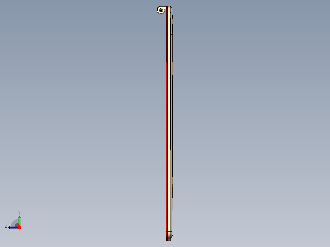 小尺寸电脑精铣内腔程序模型右视图