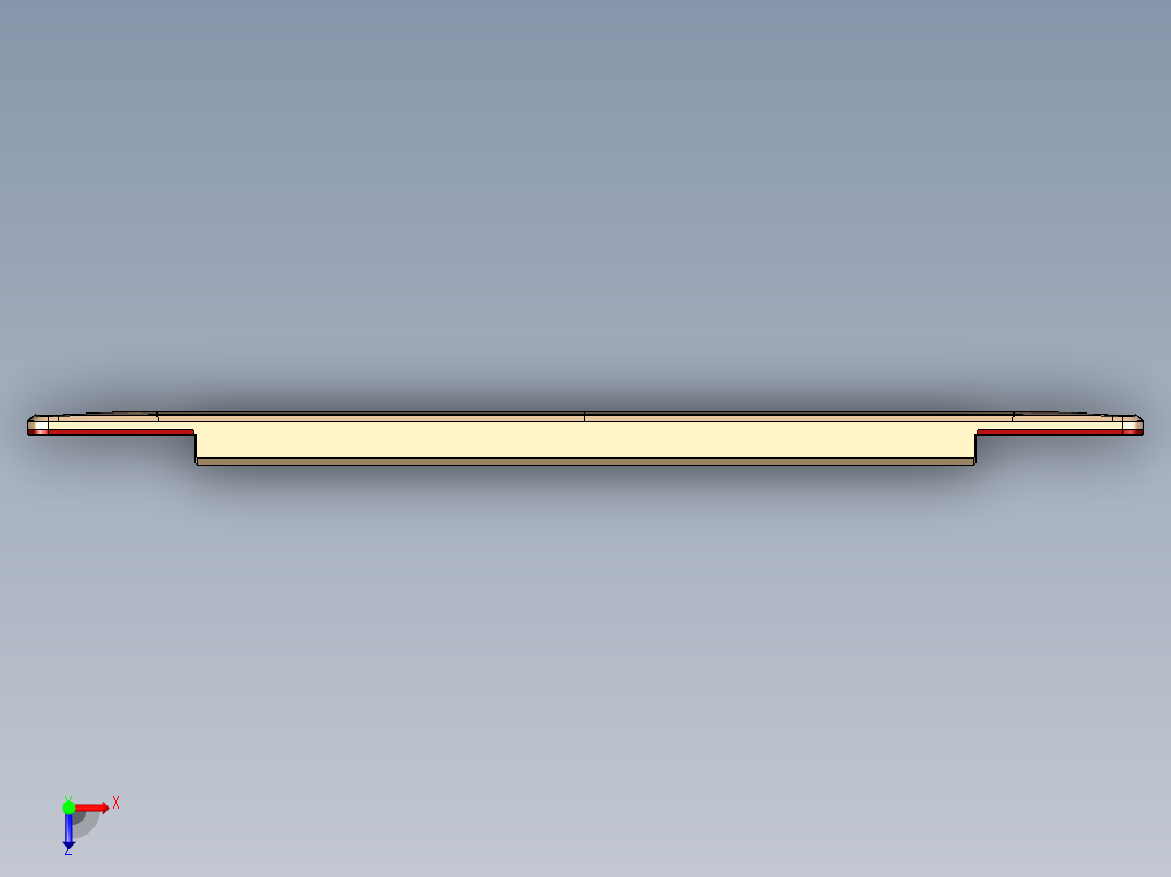 小尺寸电脑精铣内腔程序模型俯视图