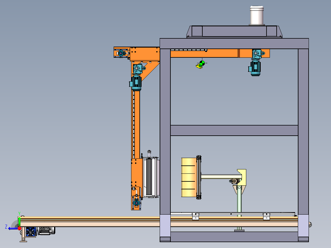 伸缩膜包装机3D 装配图 零件图