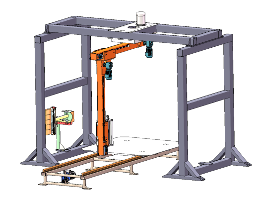 伸缩膜包装机3D 装配图 零件图缩略图