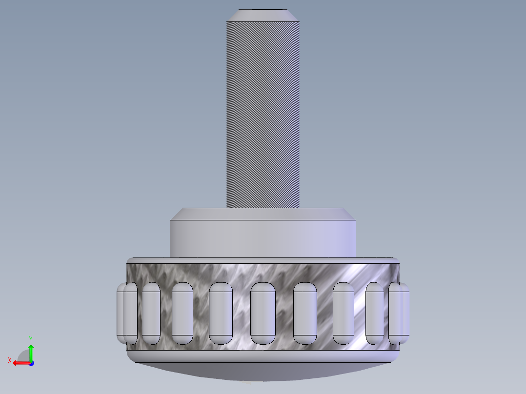 直纹把手(B型) M6×1601后视图