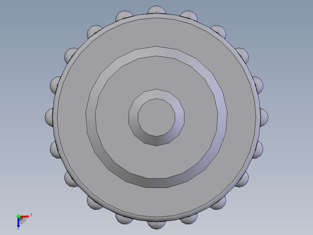 直纹把手(B型) M6×1601俯视图