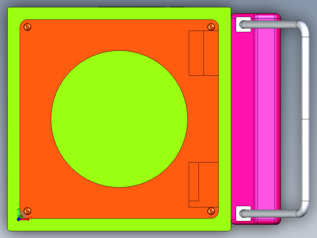 小推车模型前视图