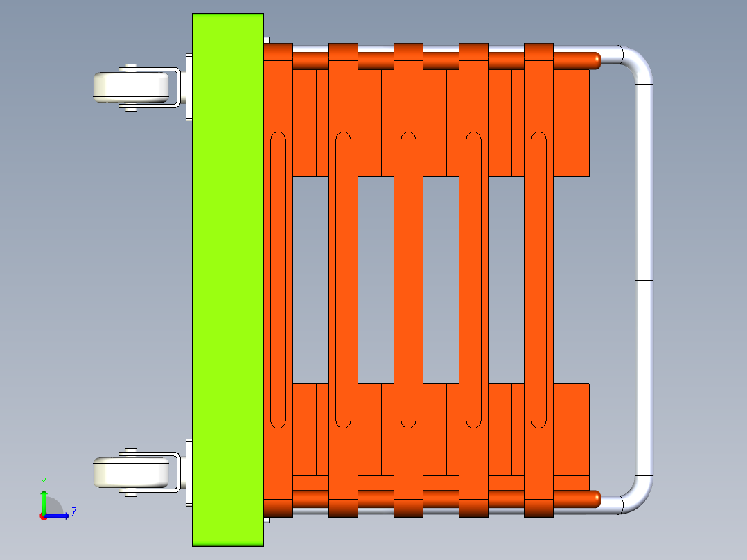 小推车模型左视图