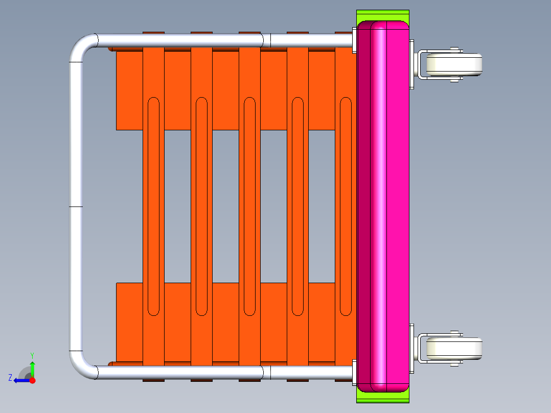 小推车模型右视图