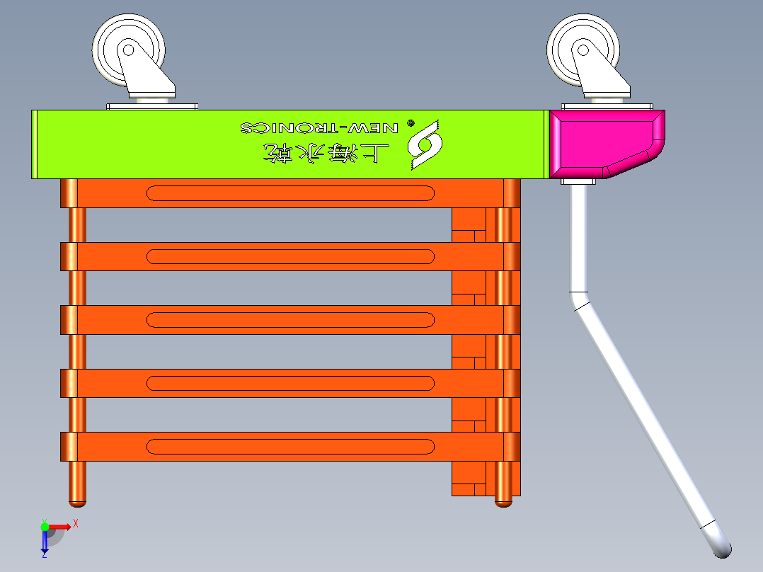 小推车模型俯视图