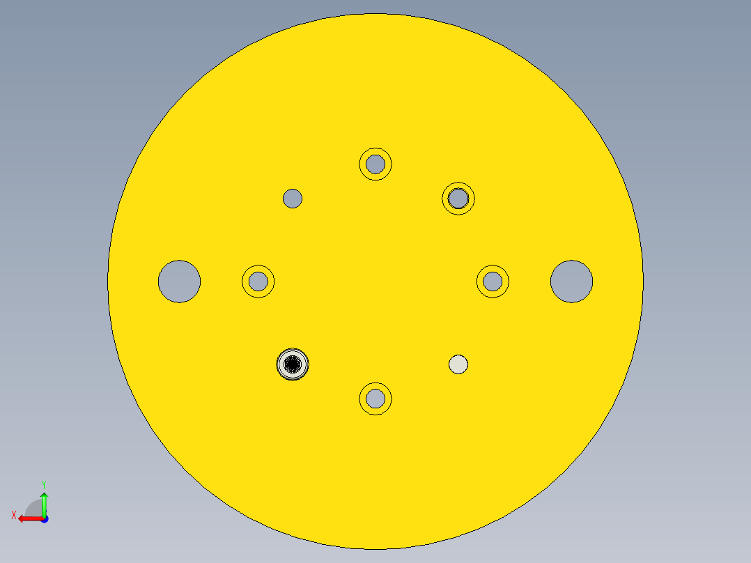 成型拉伸模具后视图
