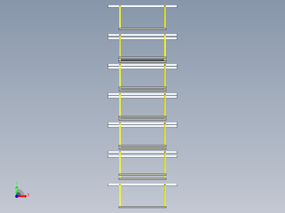 B3003482-垂直智能汽车停车库前视图