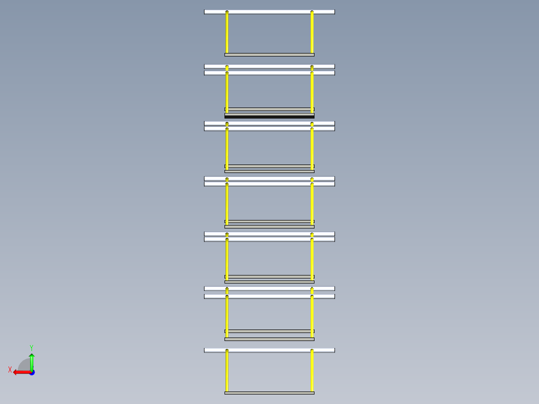 B3003482-垂直智能汽车停车库后视图