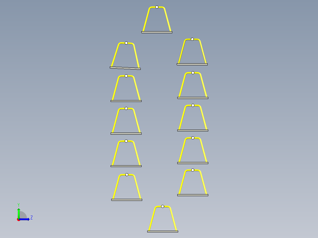 B3003482-垂直智能汽车停车库左视图