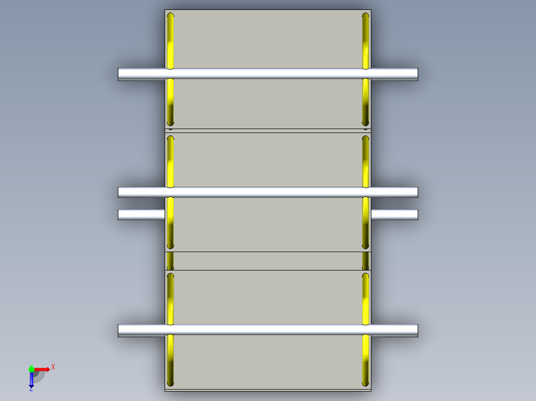 B3003482-垂直智能汽车停车库俯视图