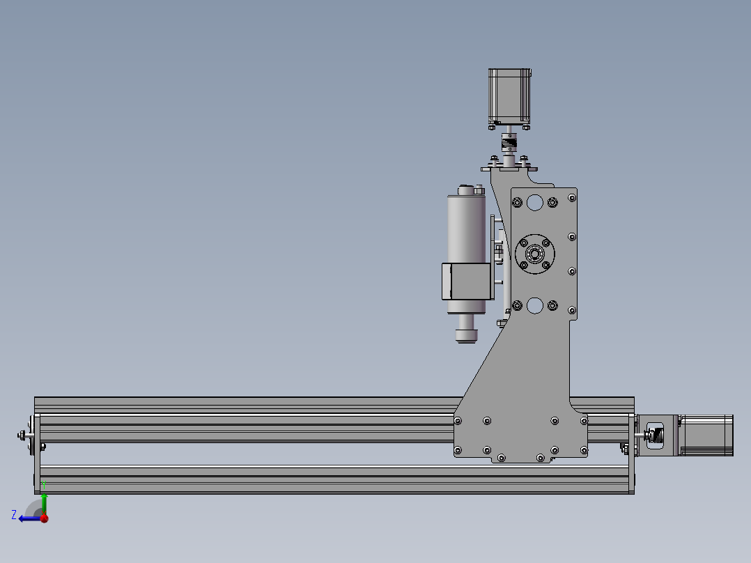 cnc-雕刻机右视图