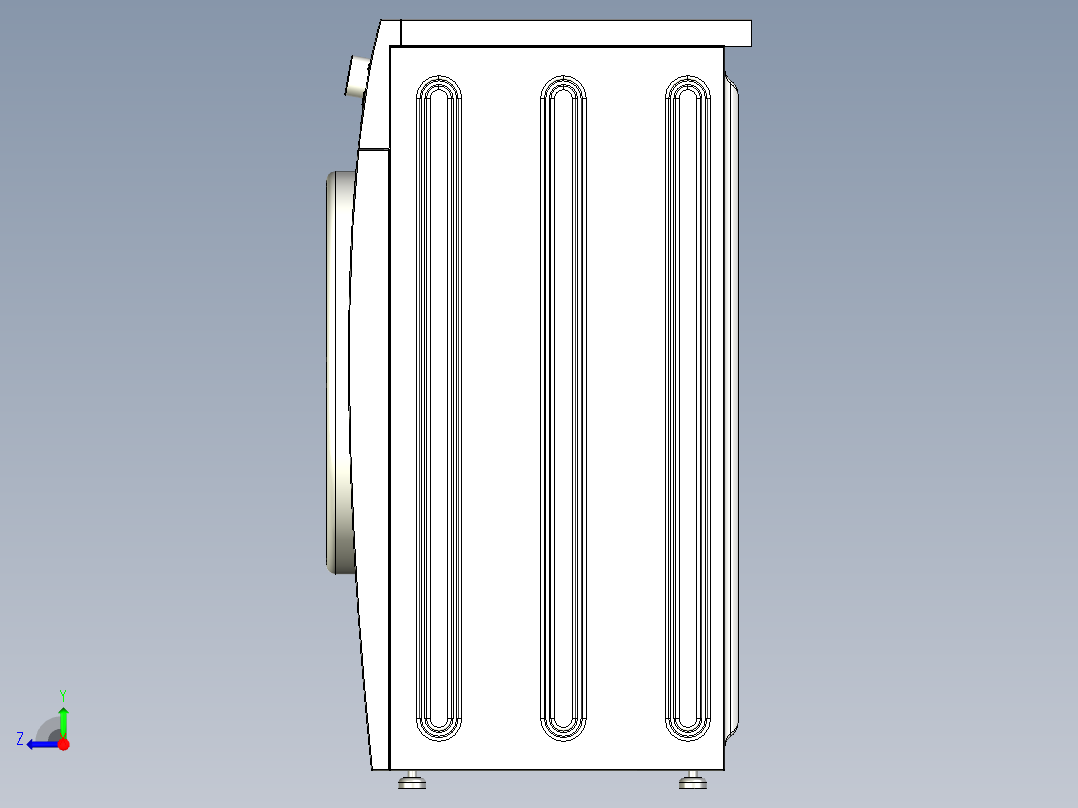 A2004630-滚筒洗衣机右视图