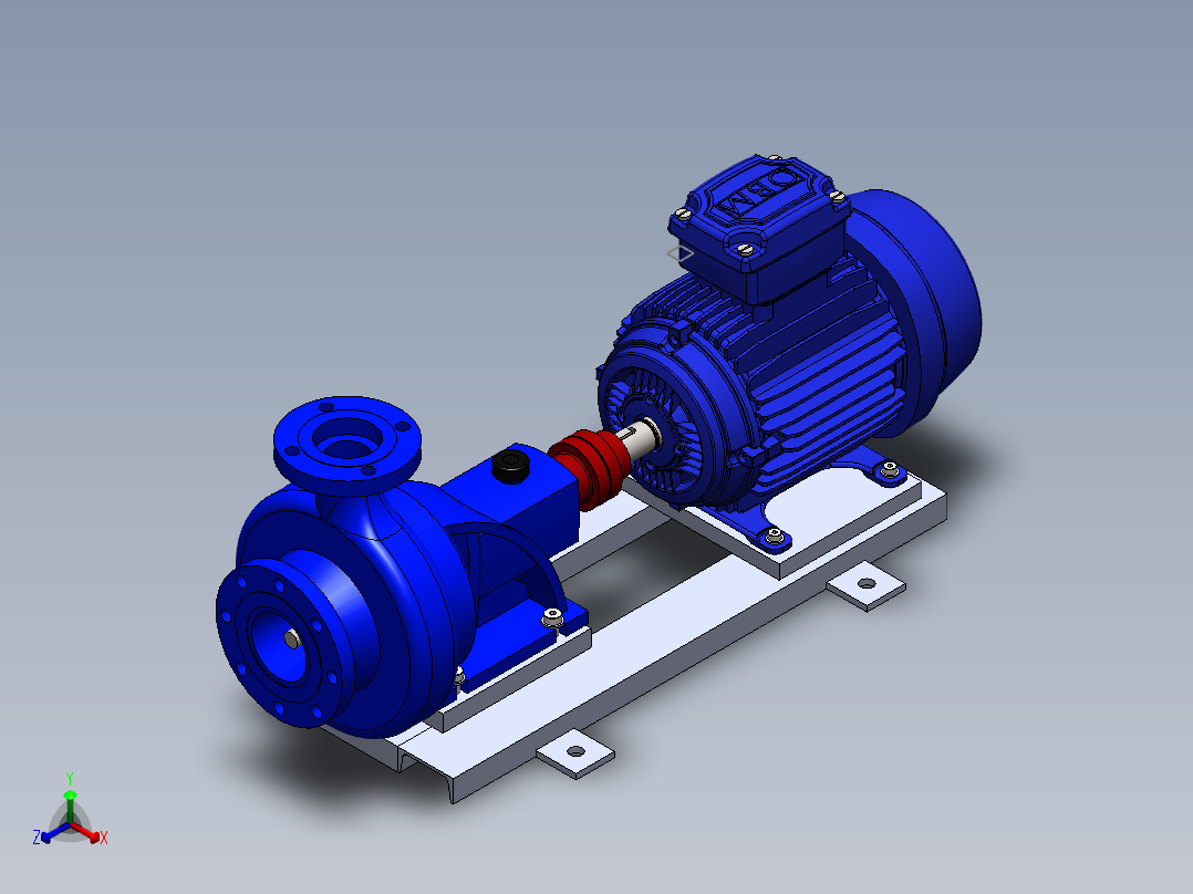 泵、水泵(49)正等轴测图