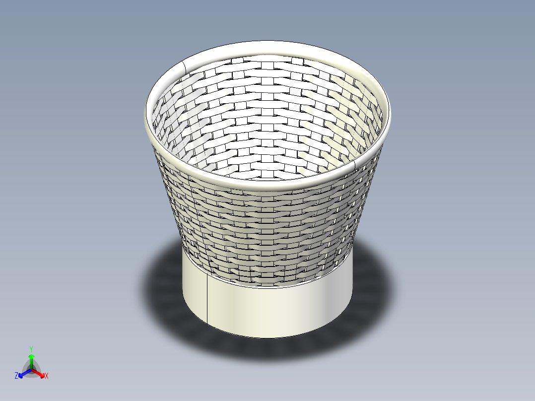 篮子(55)正等轴测图