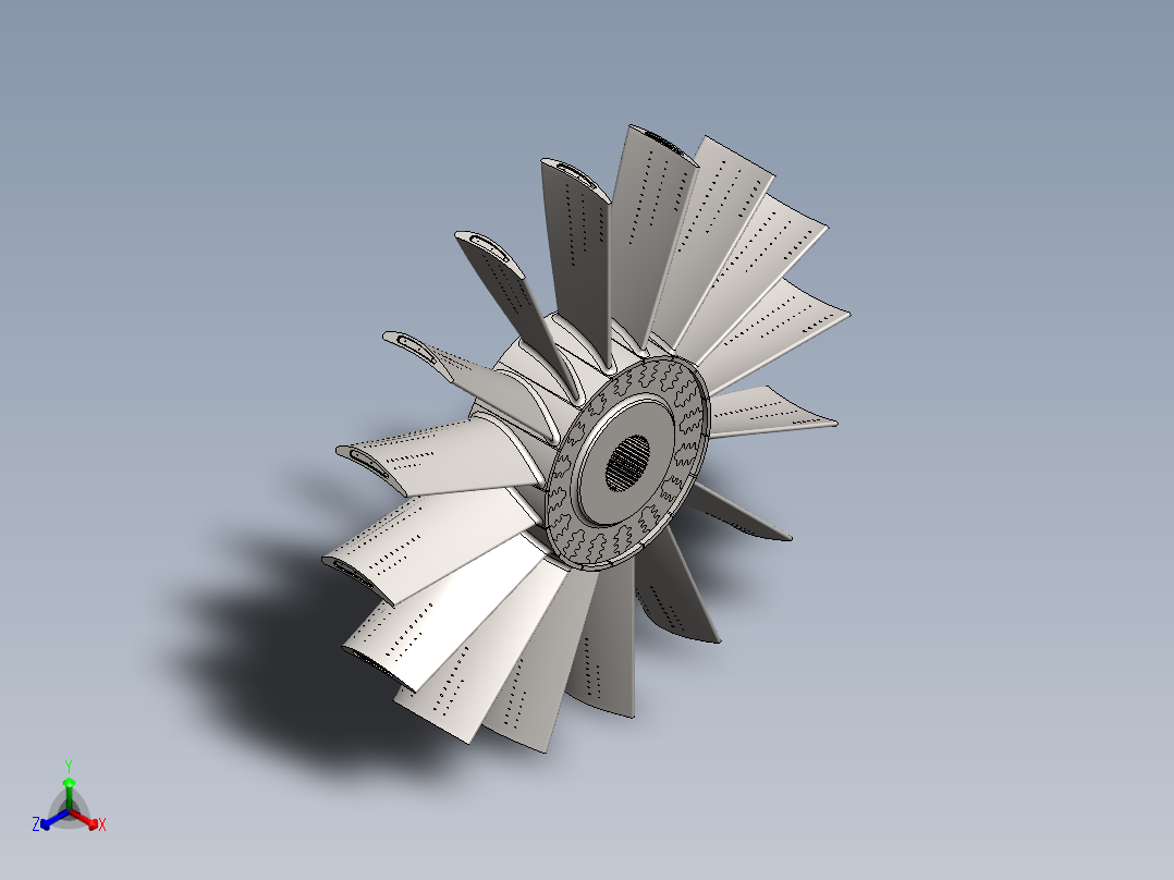 涡轮(15)正等轴测图