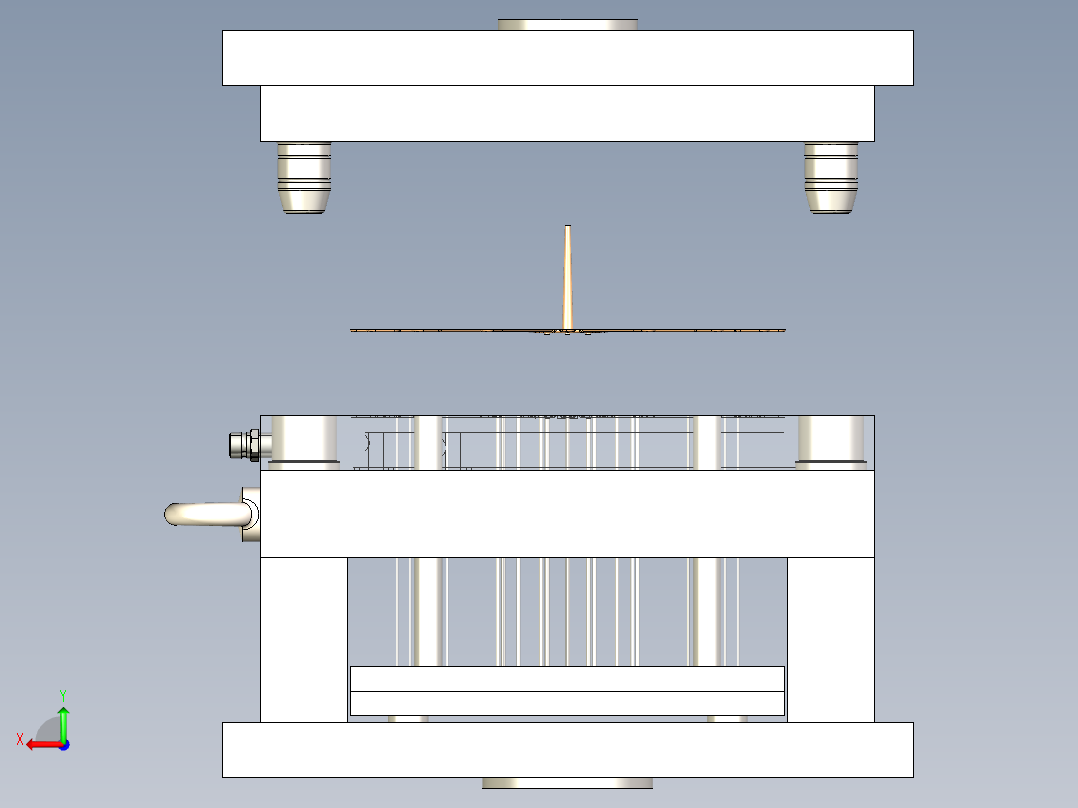 B2005292-塑料咖啡杯勺模具后视图
