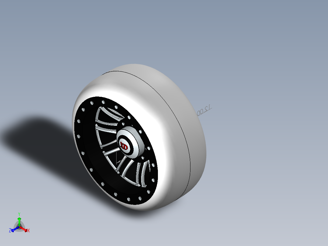 轮胎正等轴测图