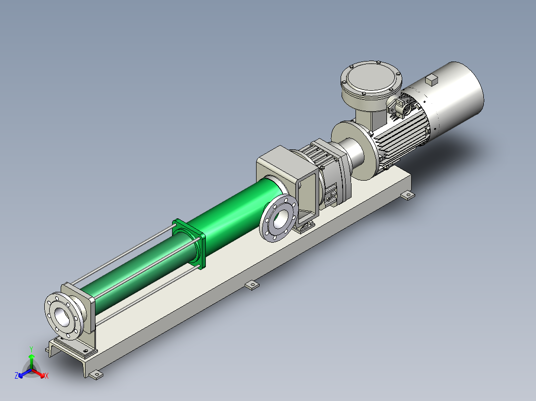 耐驰螺杆泵NM053BY02S12B(7006019-L)正等轴测图