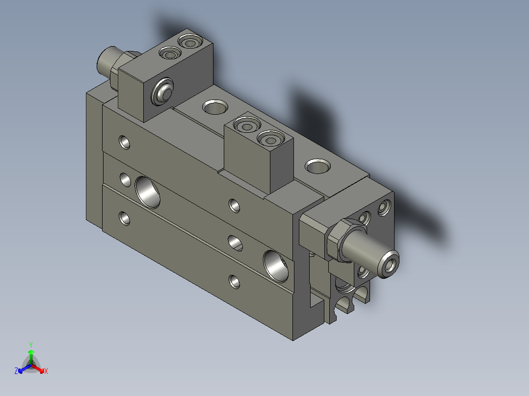 HLS6X20SA(0)+()正等轴测图