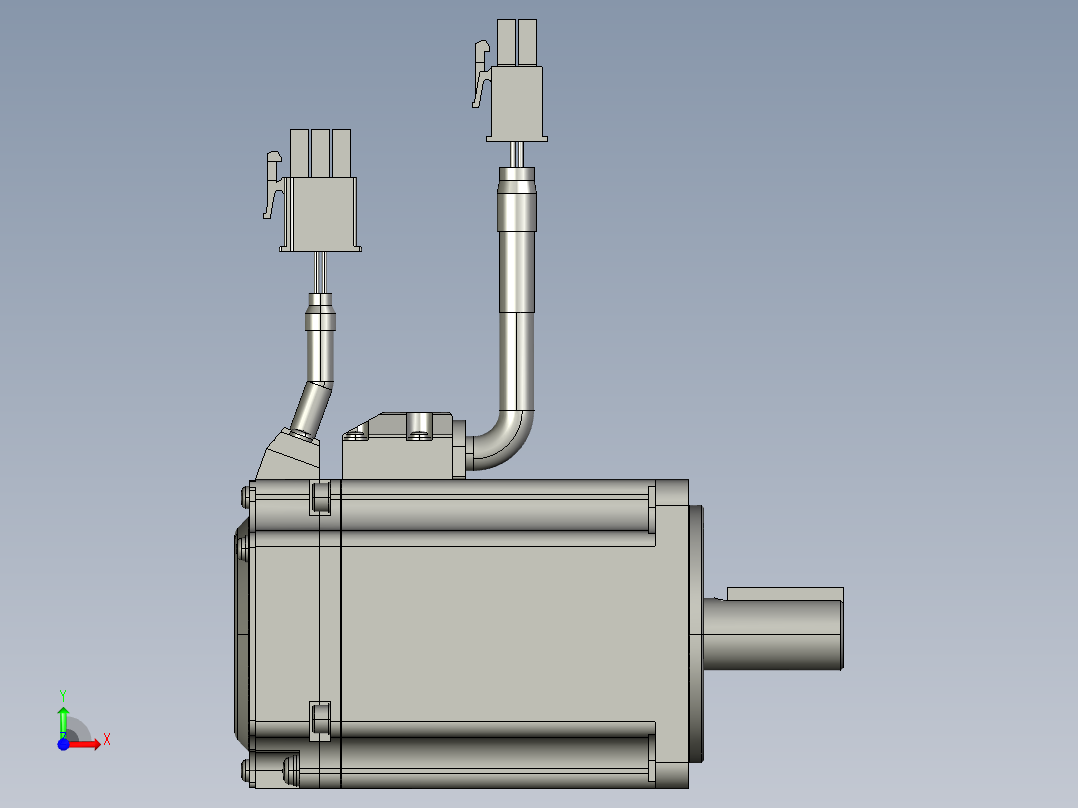 松下_伺服电机_MHMF042L1U2M2无抱闸400W前视图