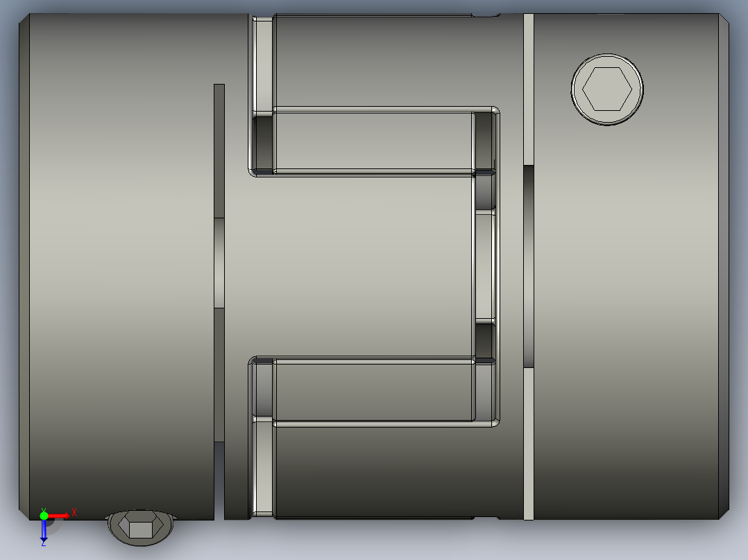 LYCA梅花联轴器LYCA-2535俯视图