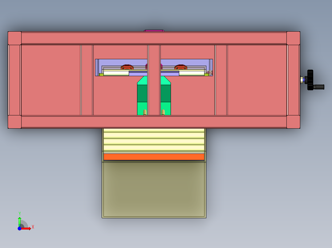 棒料平端面设备前视图