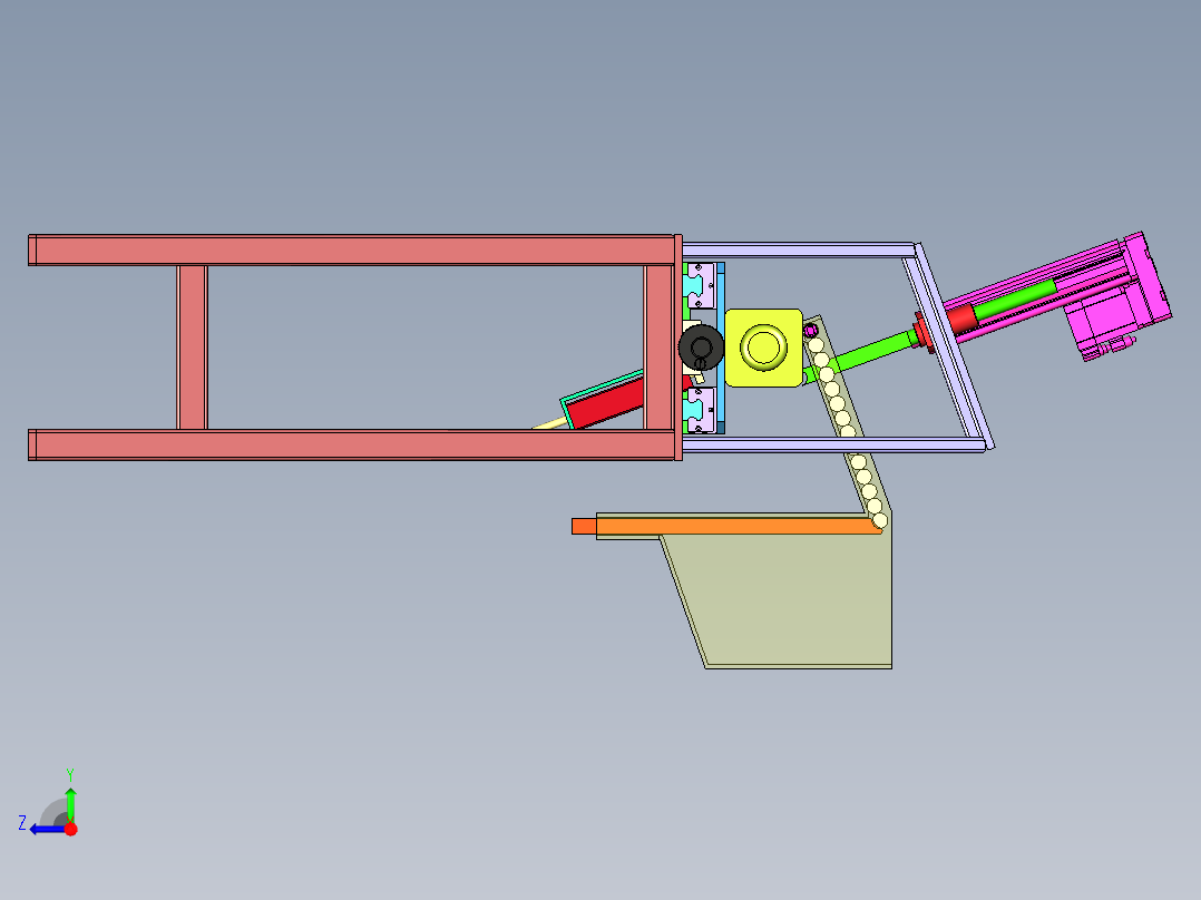 棒料平端面设备右视图