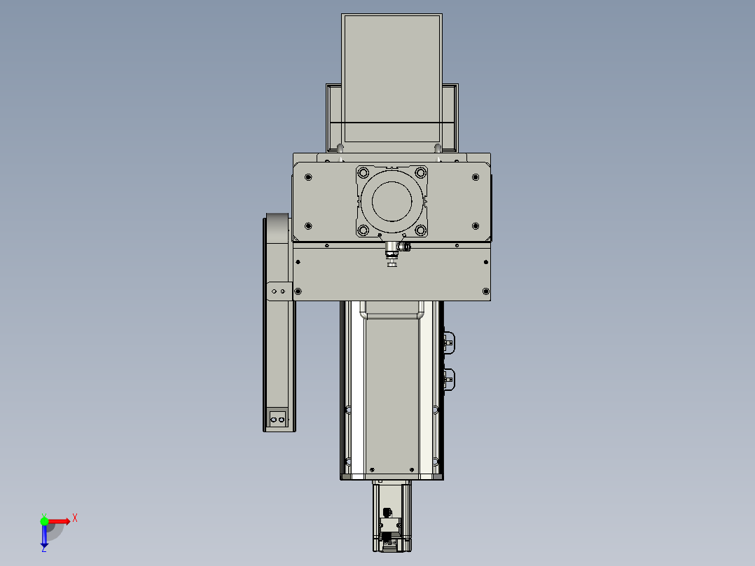 SASD02-09200-a上折组件俯视图
