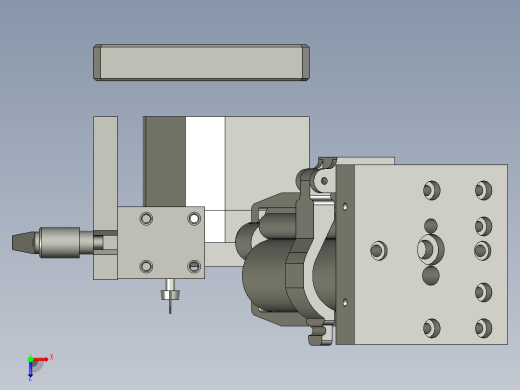 四轴点胶机半导体冷凝机构俯视缩略图