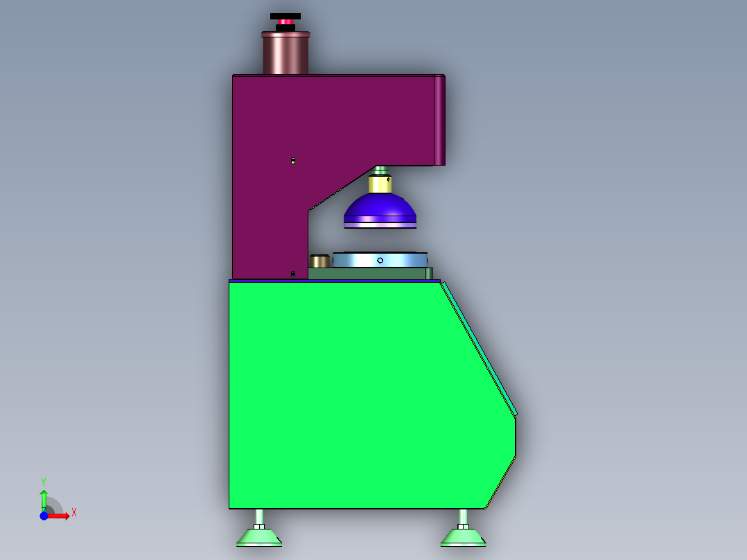 自动纸板耐破强度试验仪前视图