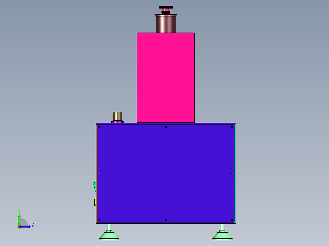 自动纸板耐破强度试验仪左视图