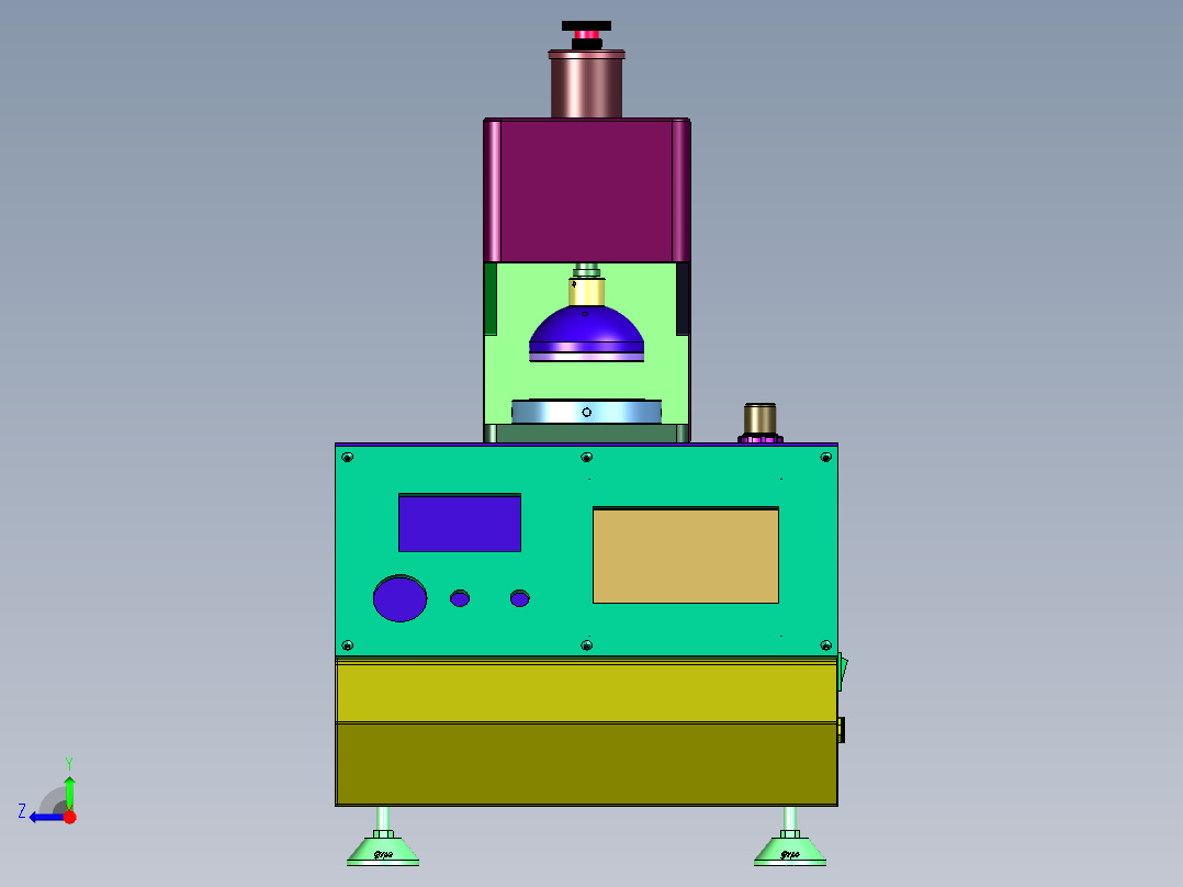 自动纸板耐破强度试验仪右视图