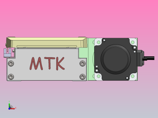 内嵌式螺杆 GTH15-750W伺服[GTH15-L10-300-BR-P750W-C2-N]丝杆滑台模组松下马达前视缩略图