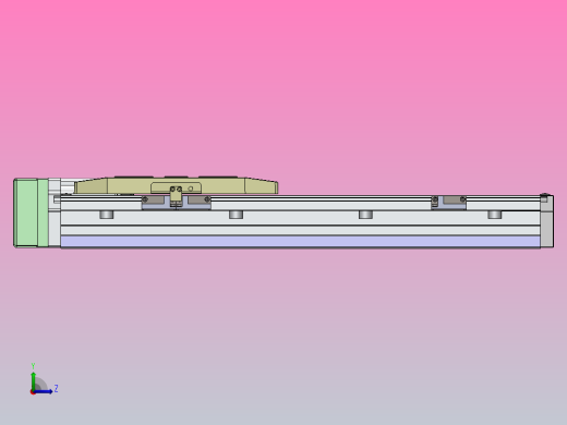 内嵌式螺杆 GTH15-750W伺服[GTH15-L10-300-BR-P750W-C2-N]丝杆滑台模组松下马达左视缩略图
