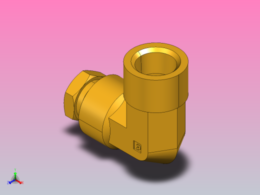 母弯头170HD 8 6正等轴测缩略图