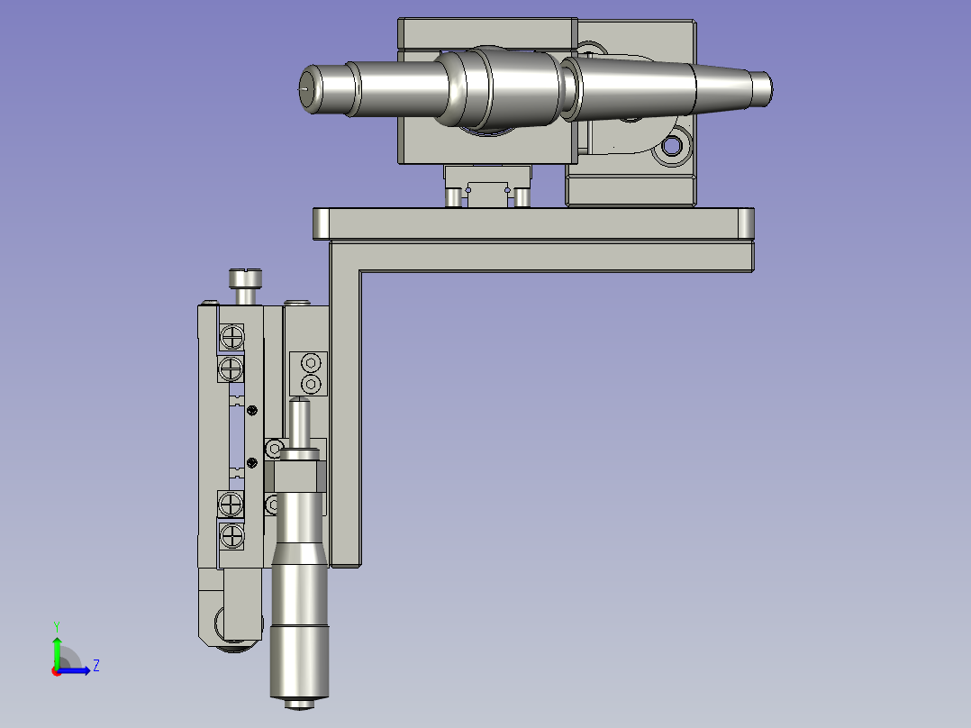 伸出枪头左视图
