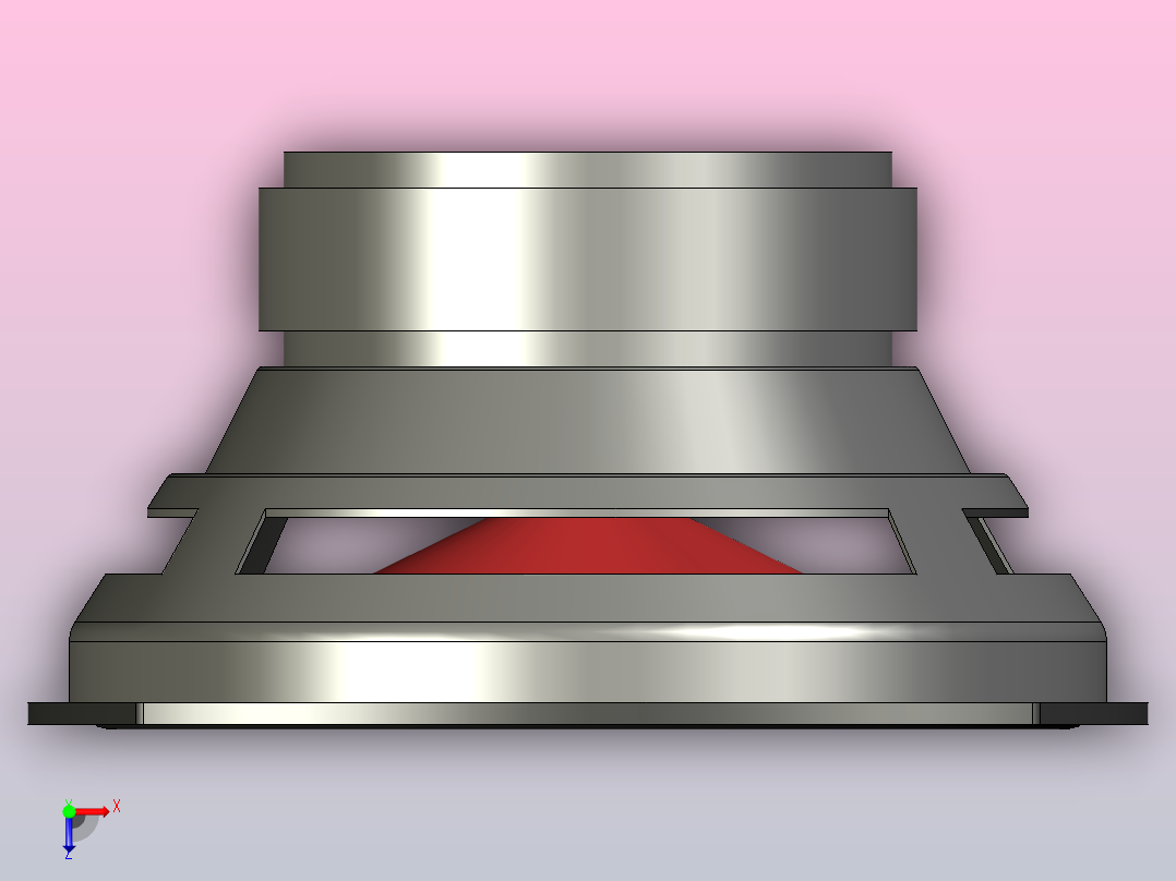 重低音扬声器俯视图