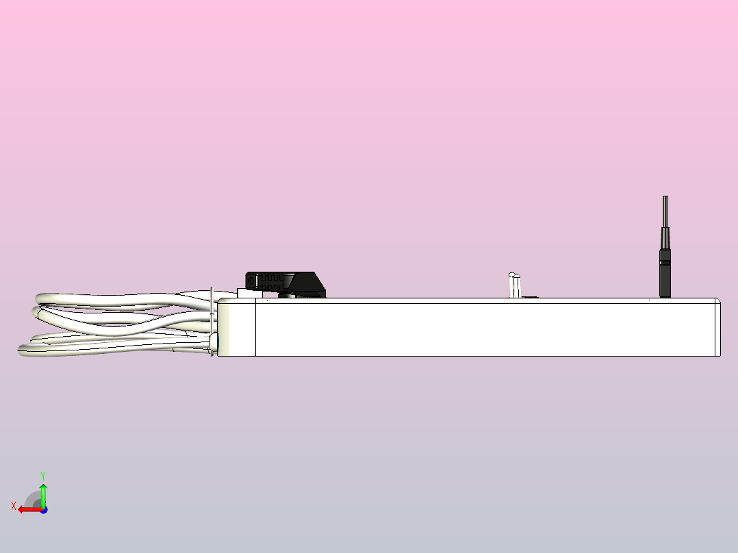 USB 2.0端口多功能插头插座插排后视图