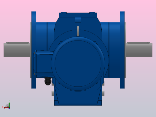 SF77R37组合式斜齿-蜗轮蜗杆减速机SF77R37-Y0.55-4P-289-M1-0°-B后视缩略图