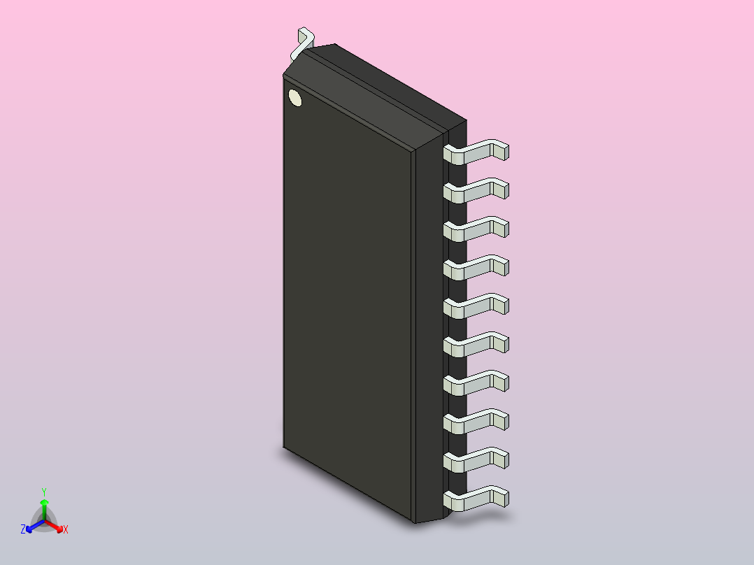106x SOIC 封装（小外形集成电路）SOIC127P780X210-20N主视图