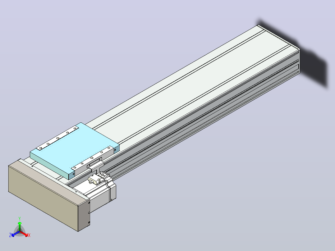 滚珠丝杠直线轴带导轨全封闭TPA-HCR-175D-2510C-L700-MR-C-P75-N3主视图