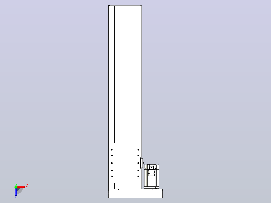 滚珠丝杠直线轴带导轨全封闭TPA-HCR-175D-2510C-L700-MR-C-P75-N3俯视图