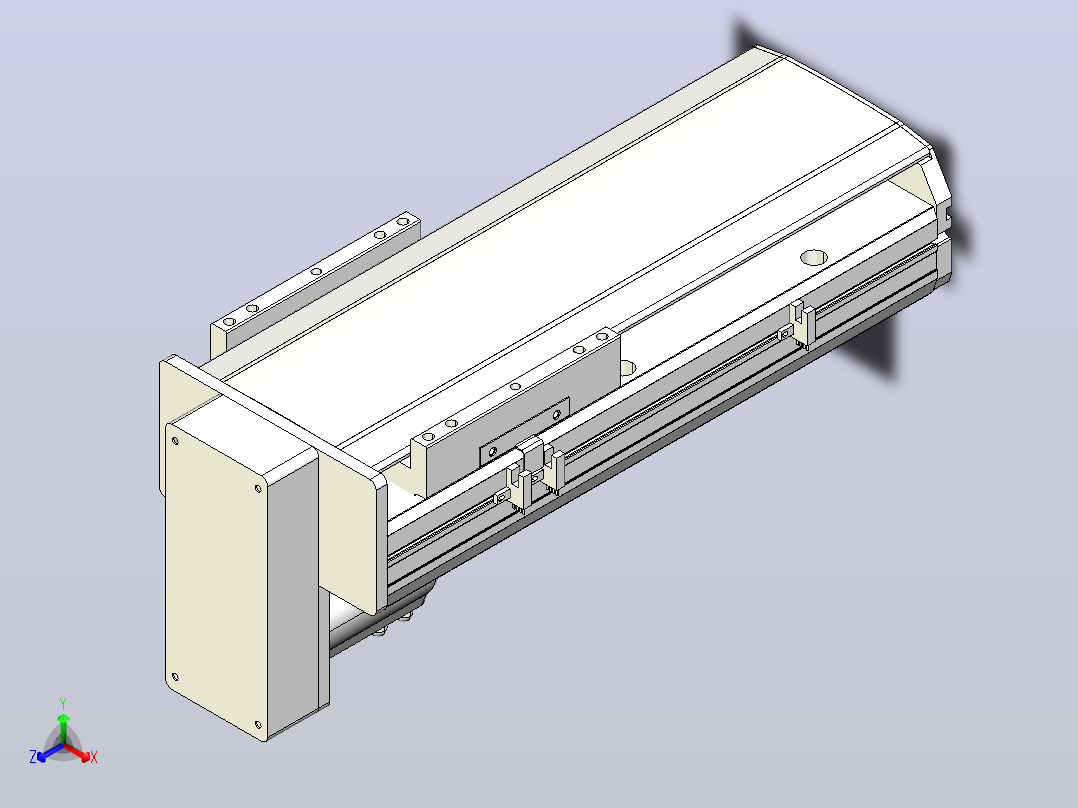 MTH17标准螺杆滑台[MTH17-L#-200-BM-P40-C3]主视图