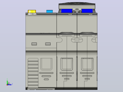 NB7LE-32&amp;2P&amp;剩余电流动作断路器三维模型202307左视缩略图